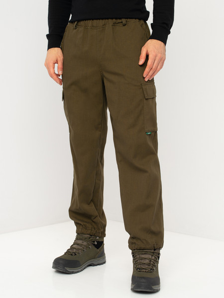 Изображение товара Штаны для охоты и рыбалки Huntsman Антигнус Хаки Смесовая (р-р 48-50/176)