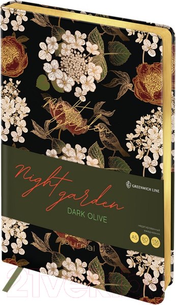 Изображение товара Ежедневник Greenwich Line Night garden. Dark olive / ENA5_44975 (136л)