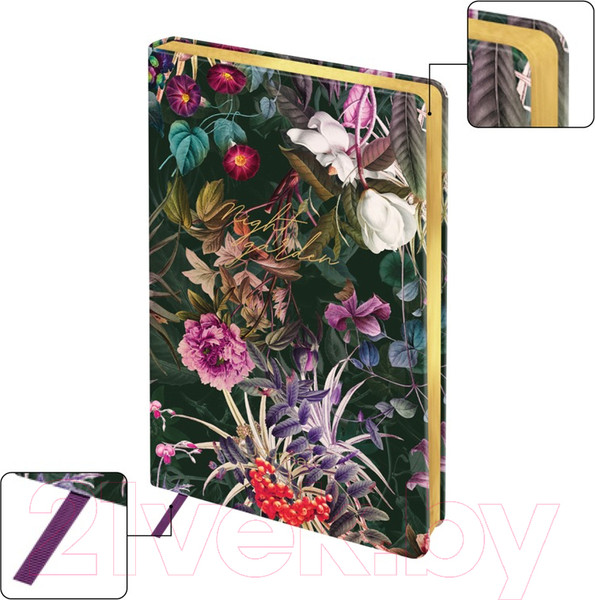 Изображение товара Ежедневник Greenwich Line Night garden. Dark persian / ENA5_44979 (136л)
