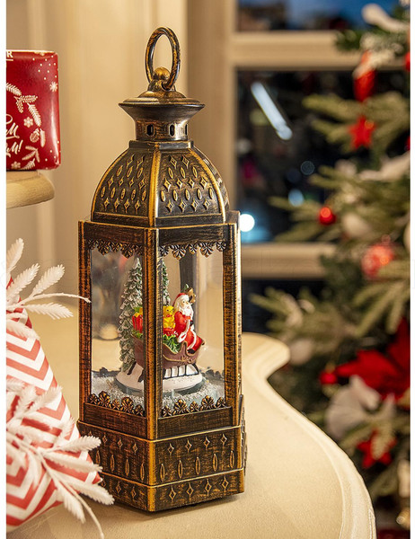 Изображение товара Световая фигурка Лючия Зимние узоры Санта в санях / RB-228