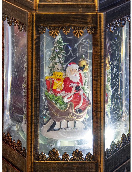 Изображение товара Световая фигурка Лючия Зимние узоры Санта в санях / RB-228