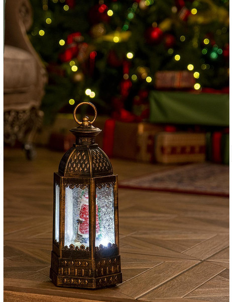 Изображение товара Световая фигурка Лючия Зимние узоры Санта у елки / RB-229