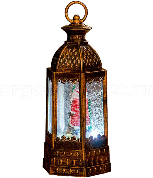 Изображение товара Световая фигурка Лючия Зимние узоры Санта у елки / RB-229