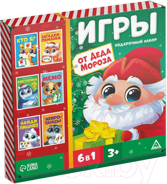 Изображение товара Набор игр Лас Играс Игры от Деда Мороза 6 в 1 / 7115259