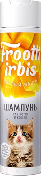 Изображение товара Шампунь для животных IRBIS Спелый манго для котят и кошек / 001179 (250мл)