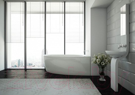 Изображение товара Ванна акриловая Aquatek Дива 170x90 R (с каркасом и экраном)