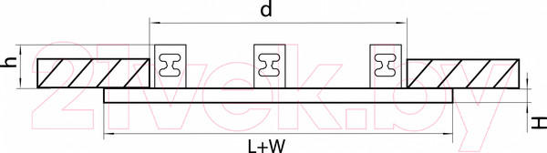 Изображение товара Рамка для точечного светильника Lightstar Domino 214636