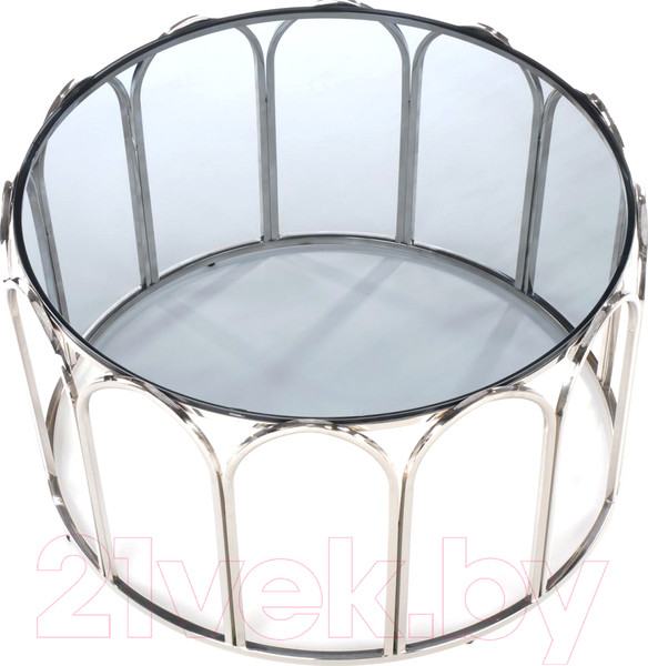 Изображение товара Журнальный столик Halmar Olivia (дымчатый/хром)