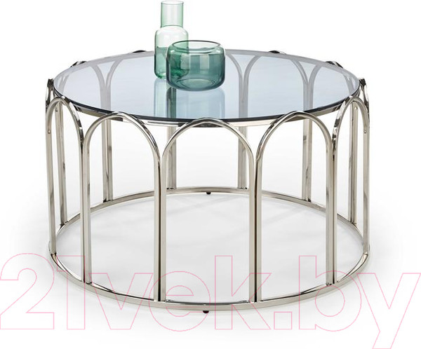 Изображение товара Журнальный столик Halmar Olivia (дымчатый/хром)