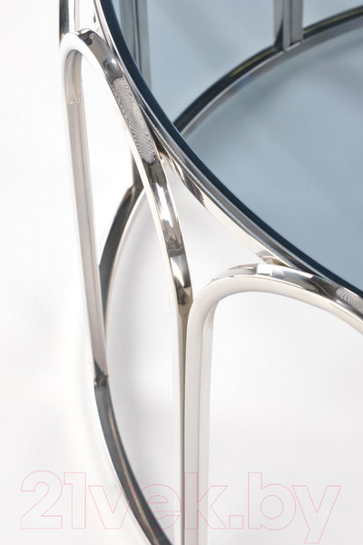 Изображение товара Журнальный столик Halmar Olivia (дымчатый/хром)