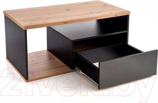 Изображение товара Журнальный столик Halmar Pantera (дуб вотан/черный)