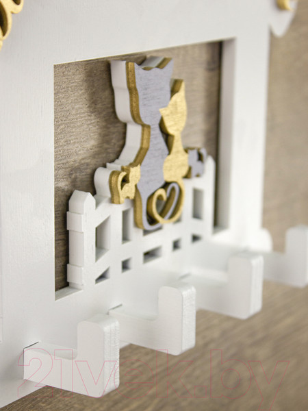 Изображение товара Ключница настенная Woody Котята в доме / 05285