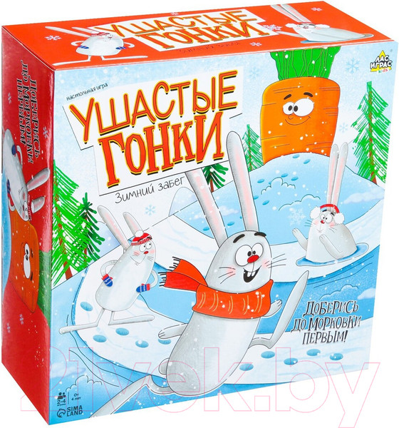 Изображение товара Настольная игра Лас Играс Ушастые гонки Зимний забег / 7651283