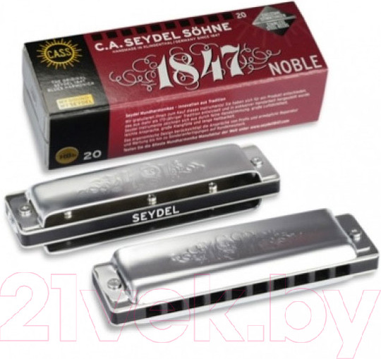 Изображение товара Губная гармошка Seydel Sohne 1847 Noble High Ab / 16501HAB