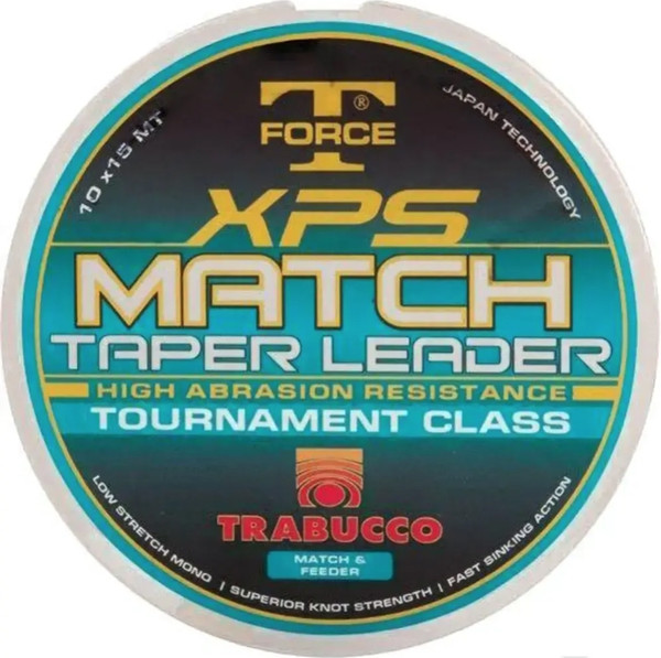 Изображение товара Леска монофильная Trabucco T-Force Xps Match Taper Leader 0.20-0.32мм 15м / 052-02-04