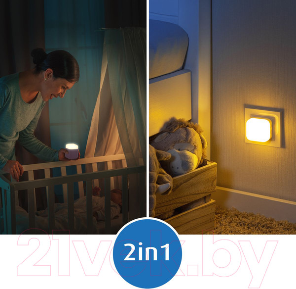 Изображение товара Ночник Reer SleepLight 2 в 1 Лисичка / 52404 (нежно-розовый)
