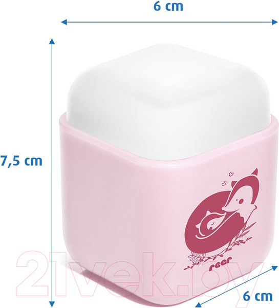 Изображение товара Ночник Reer SleepLight 2 в 1 Лисичка / 52404 (нежно-розовый)