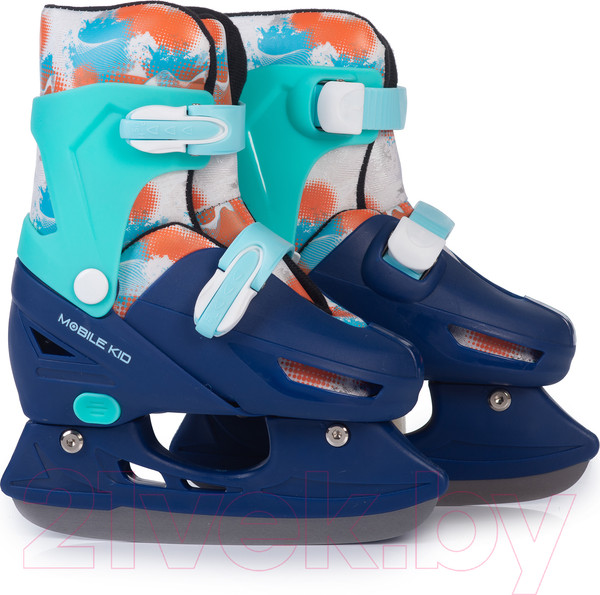 Изображение товара Ролики-коньки Babyhit Twin Seasons (M, бирюзовый/синий)