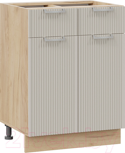 Изображение товара Шкаф-стол кухонный ТриЯ Кимберли 1Н6Я1 (дуб крафт золотой/крем)