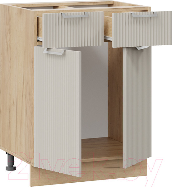 Изображение товара Шкаф-стол кухонный ТриЯ Кимберли 1Н6Я1 (дуб крафт золотой/крем)