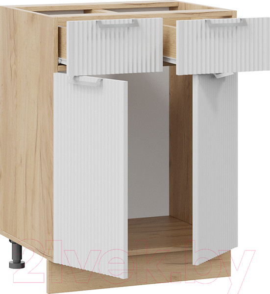 Изображение товара Шкаф-стол кухонный ТриЯ Кимберли 1Н6Я1 (дуб крафт золотой/сноу)