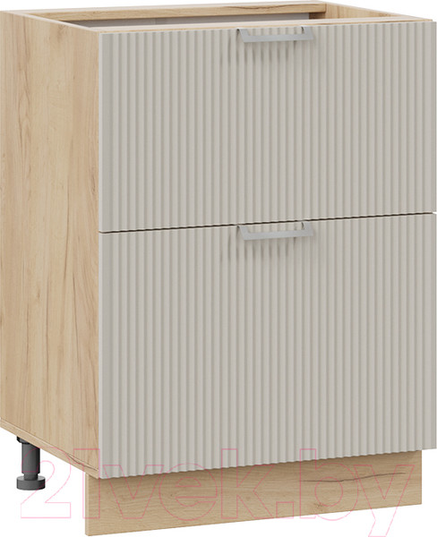 Изображение товара Шкаф-стол кухонный ТриЯ Кимберли 1Н6Я2 (дуб крафт золотой/крем)