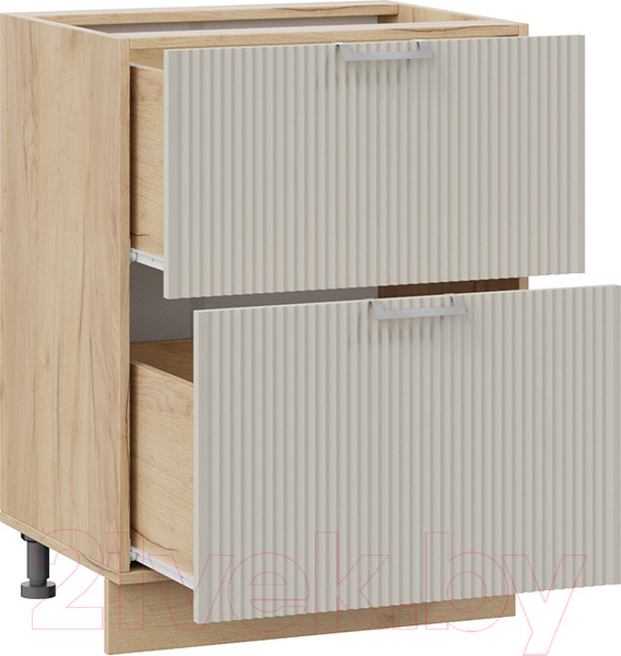 Изображение товара Шкаф-стол кухонный ТриЯ Кимберли 1Н6Я2 (дуб крафт золотой/крем)