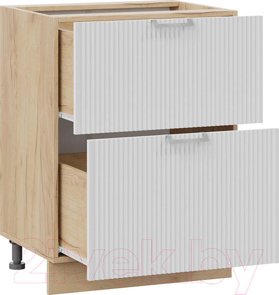 Изображение товара Шкаф-стол кухонный ТриЯ Кимберли 1Н6Я2 (дуб крафт золотой/сноу)