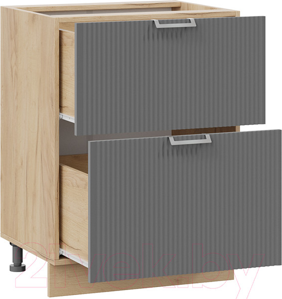 Изображение товара Шкаф-стол кухонный ТриЯ Кимберли 1Н6Я2 (дуб крафт золотой/титан)