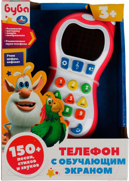 Изображение товара Развивающая игрушка Умка Телефон с обучающим экраном Буба / HT1066-R2