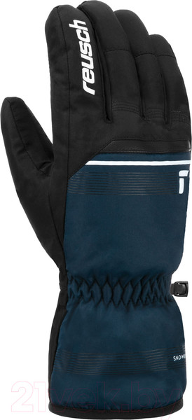 Изображение товара Перчатки лыжные Reusch Snow King / 6201198-7787 (р-р 8, Black/Dress Blue)