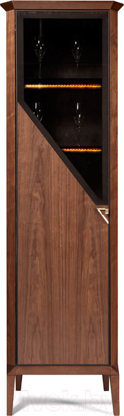 Изображение товара Шкаф с витриной Гомельдрев Дельта ГМ 1471-01 (американский орех/ольха)