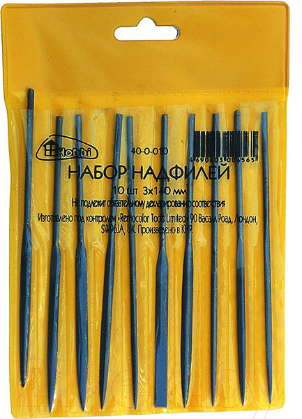 Изображение товара Набор надфилей Remocolor 3x140мм / 40-0-010 (10шт)
