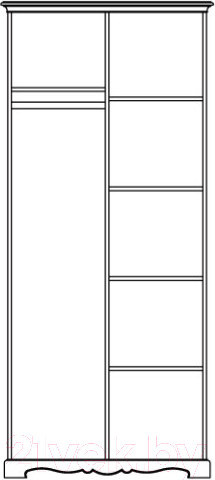 Изображение товара Шкаф Гомельдрев Лолита ГМ 8802 Дуб (махагон)