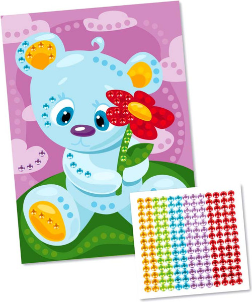 Изображение товара Набор для творчества Десятое королевство Рисунок из страз Мишкин цветок / 02763