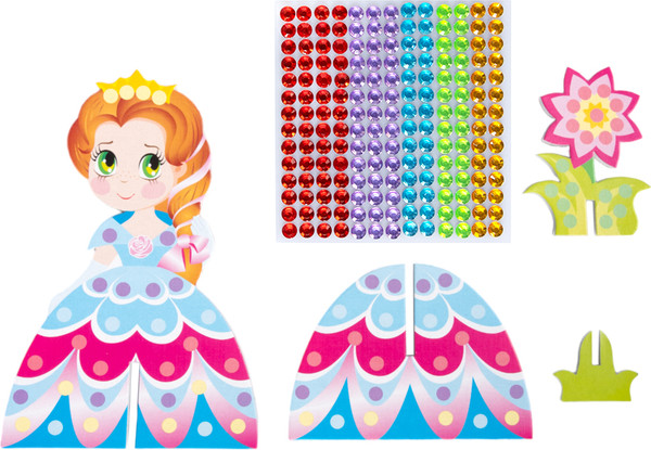 Изображение товара Набор для творчества Десятое королевство Из страз 3D Принцесса 3 / 01704