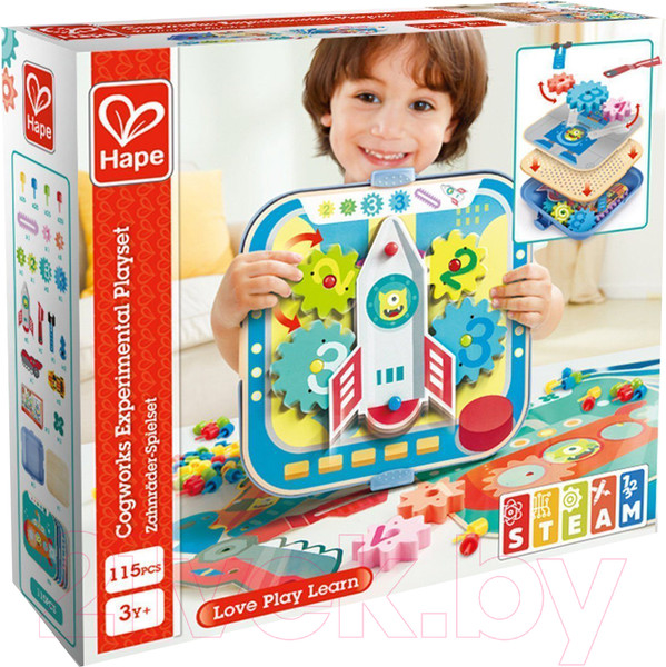 Изображение товара Развивающий игровой набор Hape Заводные шестеренки / E1065_HP