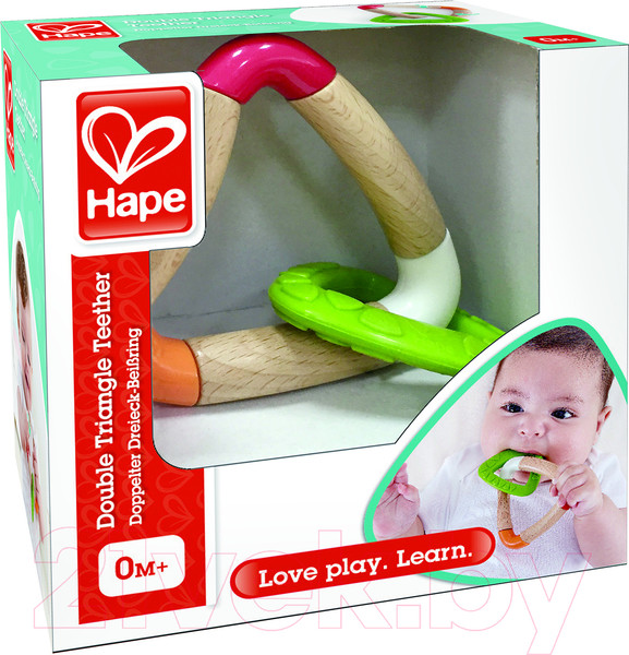 Изображение товара Прорезыватель для зубов Hape Малышам Треугольники / E0018_HP