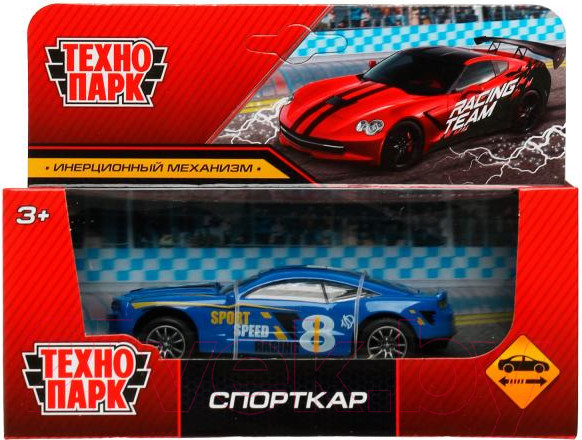 Изображение товара Автомобиль игрушечный Технопарк Hot Wheels. Спорткар / 1911C140-R2