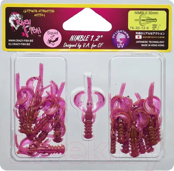 Изображение товара Мягкая приманка Crazy Fish Nimble / 76-30-12-6