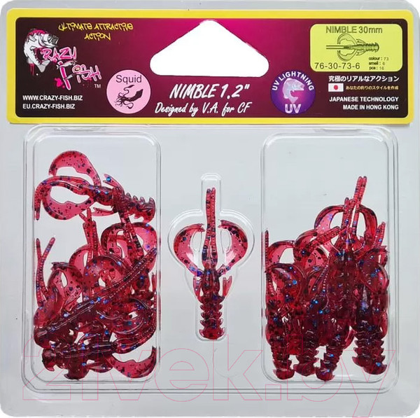 Изображение товара Мягкая приманка Crazy Fish Nimble / 76-30-73-6
