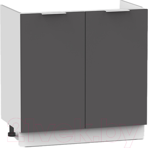 Изображение товара Шкаф под мойку Интермебель Микс Топ ШСРМ 850-4-800 без столешницы (графит серый)