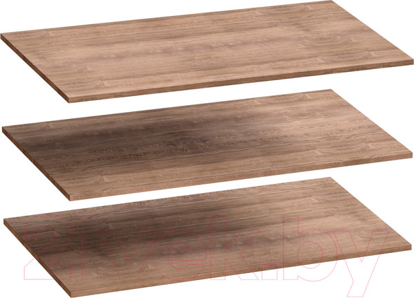 Изображение товара Комплект полок для корпусной мебели Мебельград Для 4-х дверного Соренто 51x102.6 (дуб стирлинг/кофе структурный матовый)