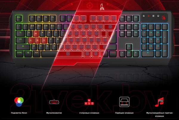 Изображение товара Клавиатура A4Tech Bloody B140N
