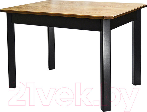 Изображение товара Обеденный стол Мебелик Мариус М 80 (дуб/черный)