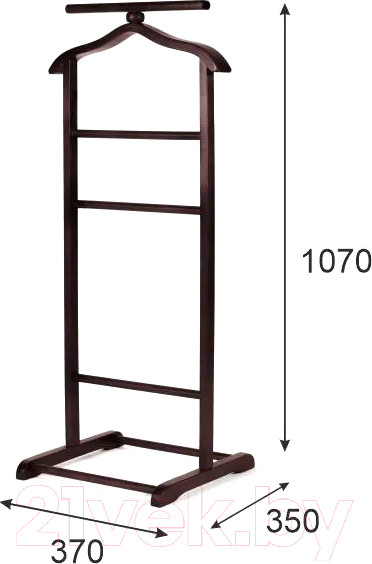 Изображение товара Стойка для одежды Мебелик В 6Н (махагон)