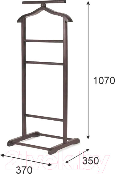 Изображение товара Стойка для одежды Мебелик В 6Н (венге)