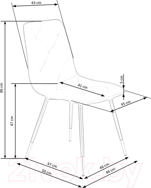 Изображение товара Стул Halmar K438 (темно-зеленый/черный)