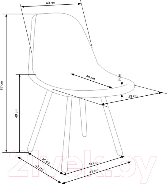 Изображение товара Стул Halmar K449 (черный)