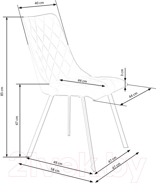 Изображение товара Стул Halmar K450 (темно-зеленый/черный)